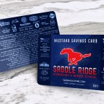 saddle ridge discount card mockup
